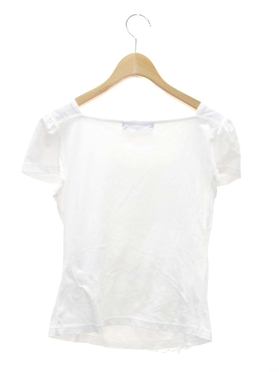 エムズグレイシー 525101 Tシャツ カットソー 38 ホワイト ティアード フリル IT8ZSE41F7RC