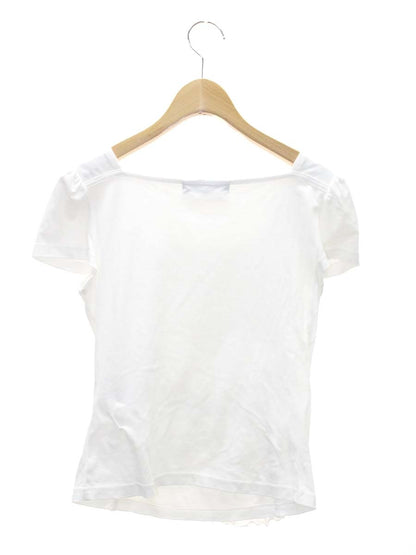 エムズグレイシー 525101 Tシャツ カットソー 38 ホワイト ティアード フリル IT8ZSE41F7RC