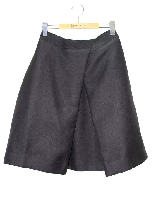 エムズグレイシー 627566 スカート 40 ブラック タック フレア IT4F61C6XZCS