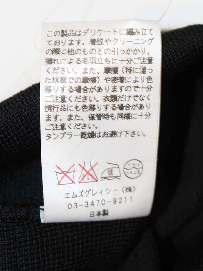 エムズグレイシー 628707 ニット セーター 40 ブラック リボン ITAMDR7A4QO1