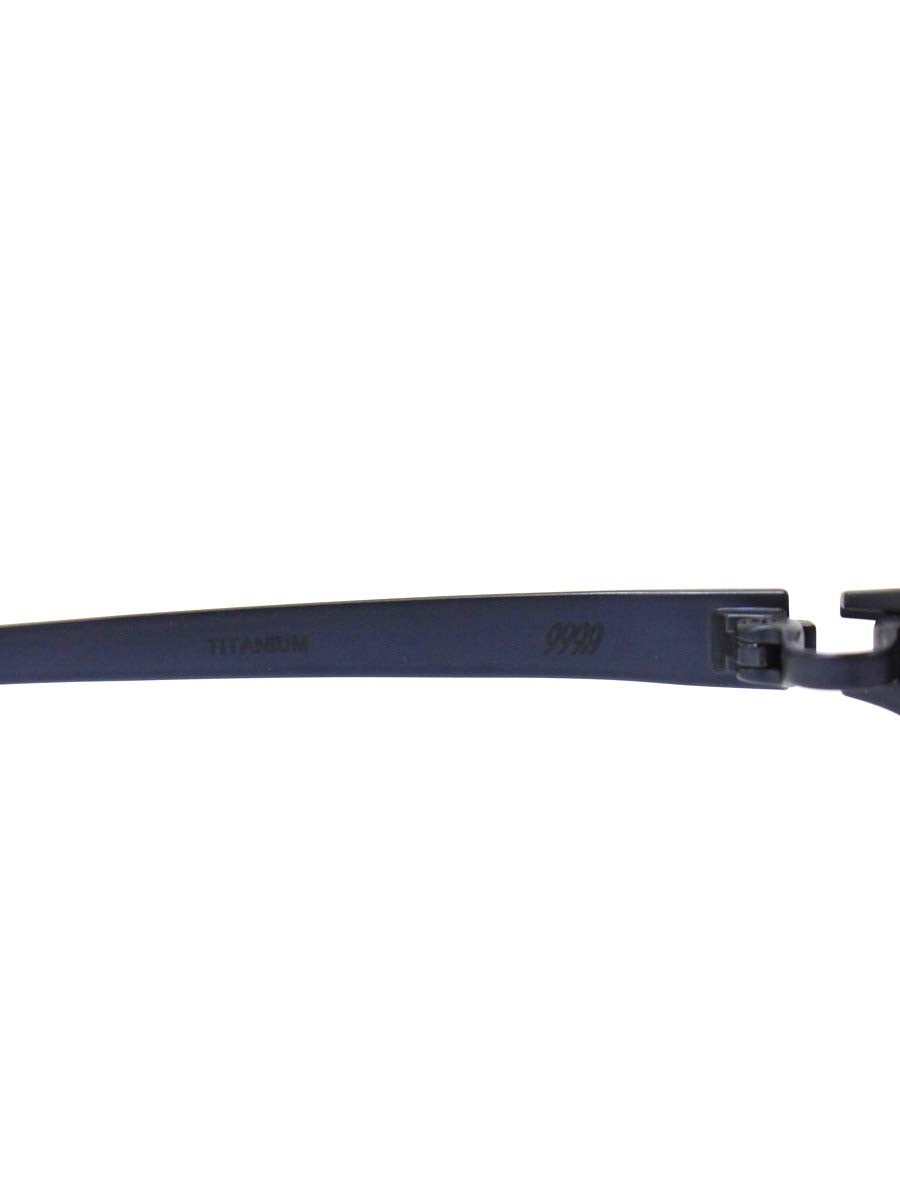 フォーナインズ S-820T メガネ ダークブルーマット スクエア メタルフレーム col.7 ITJFYAJH2HMM