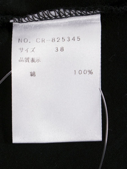 エムズグレイシー 825345 Tシャツ カットソー 38 ブラック リボン ITKKLPX7A8HO