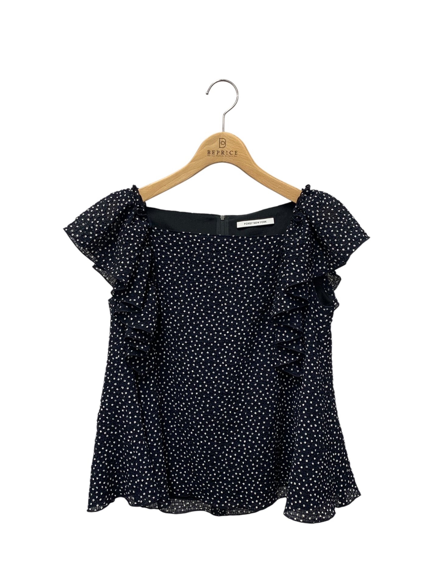 フォクシーニューヨーク Blouse Papillon 44656 ブラウス 38 ネイビー ITHT1U3RGMNK