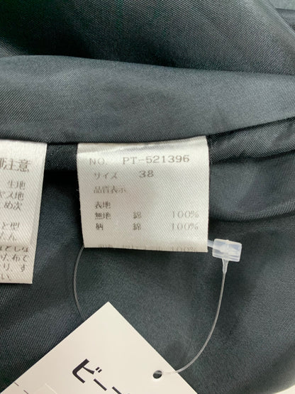 エムズグレイシー 521396 ワンピース 38 ブラック フラワーモチーフ リボン フレア ITQD51A2JT9K