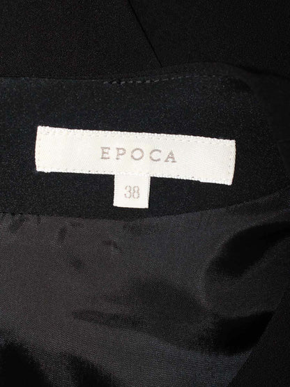 エポカ M5J24-217-09 ワンピース 38 ブラック 半袖 IT1ZDULHRGK8