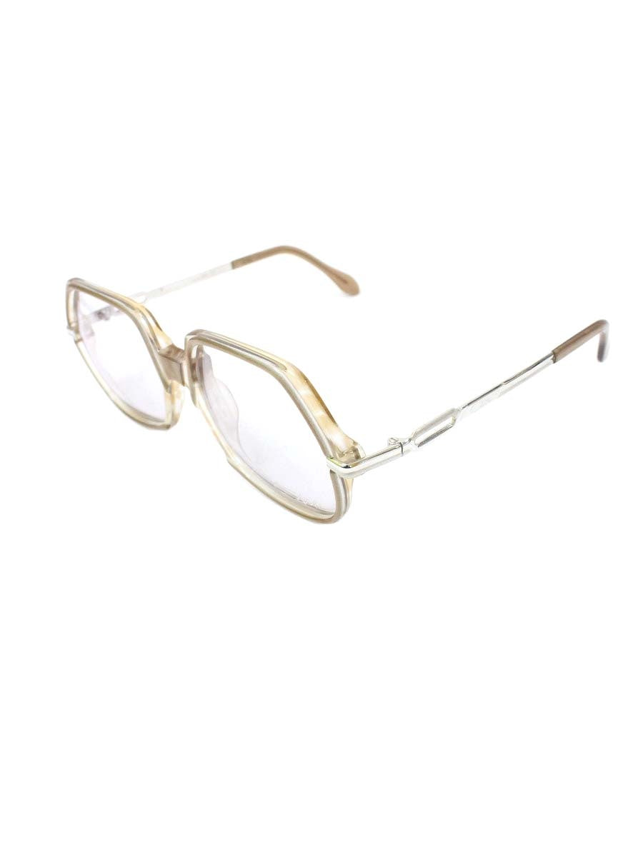 カザール MOD305 メガネ ブラウン コンビフレーム スクエア ITF87SU3SVXW