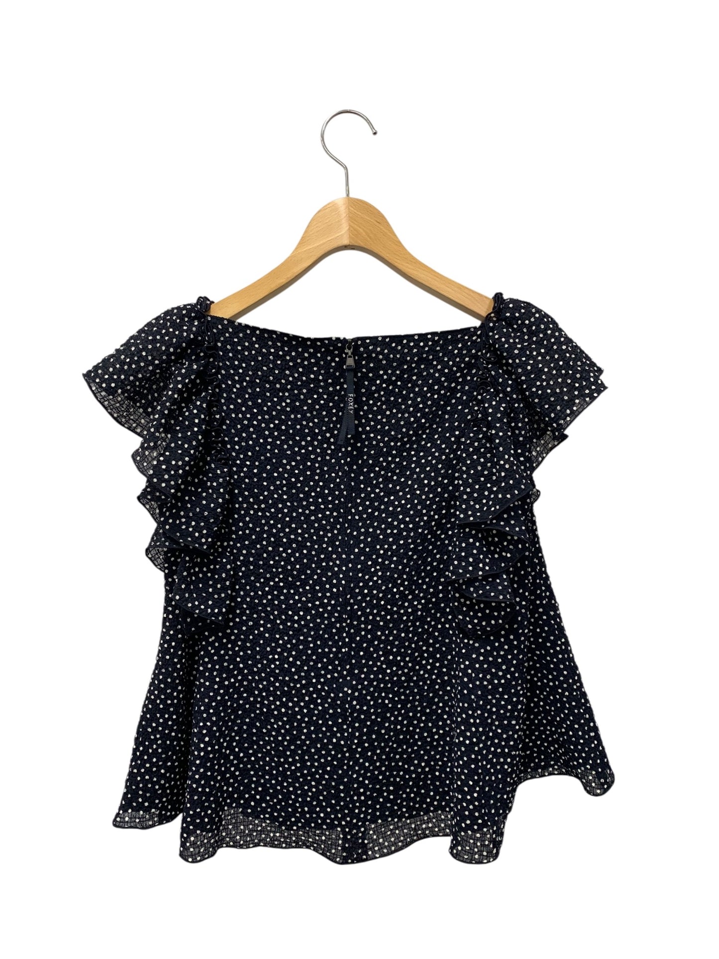 フォクシーニューヨーク Blouse Papillon 44656 ブラウス 38 ネイビー ITHT1U3RGMNK