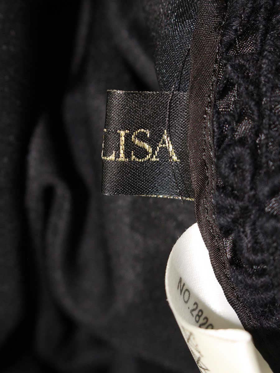 エリザ 28208011 ワンピース 1 ブラック フラワーモチーフ レース ITN4THXYIVX4