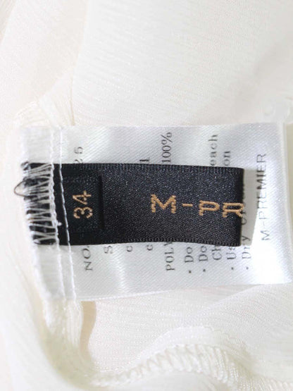 エムプルミエ B810-025 ブラウス 34 アイボリー フリル ITTPDOV1BBBW 【SALE】