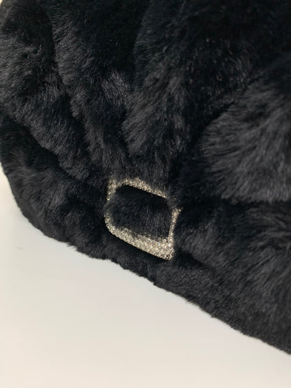 ロジェヴィヴィエ Viv Choc Strass Phone Holder RAWAWHO2302MSRB ショルダーバッグ ブラック フォンホルダー ファー ITFAW12D4HE8