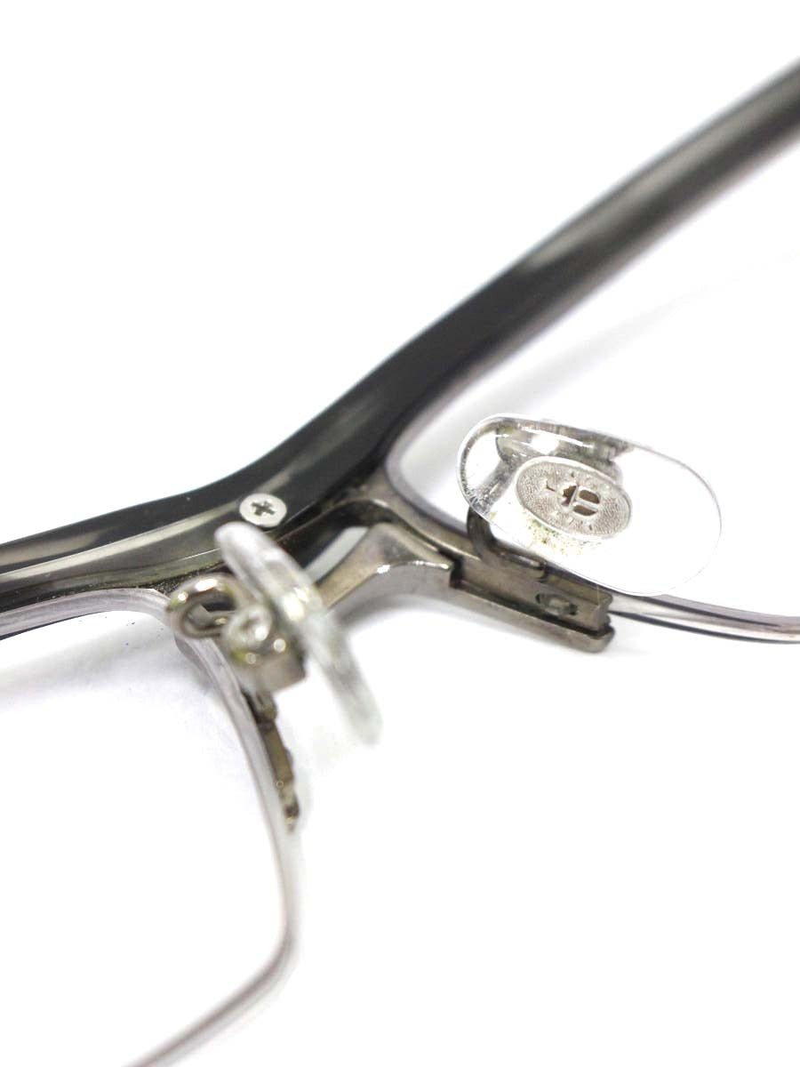 サムライ翔 SS-J24 メガネ グレーデミ/シルバー 仁 セルフレーム ハーフリム スクエア ITYCH4QD5Y4O