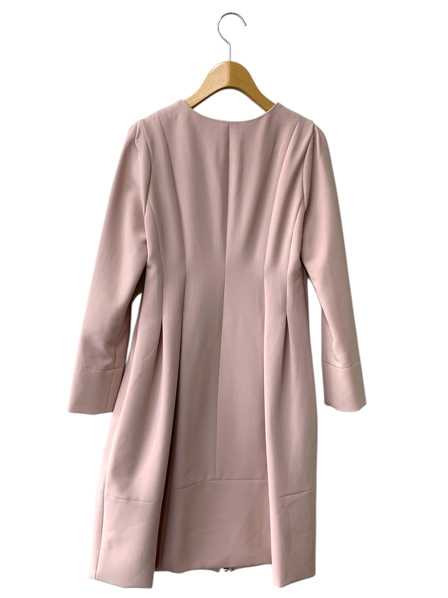 ポンヌフ AH1004 ワンピース 0 ピンク ジップアップ タックフレア ITKWWS6L4IKG