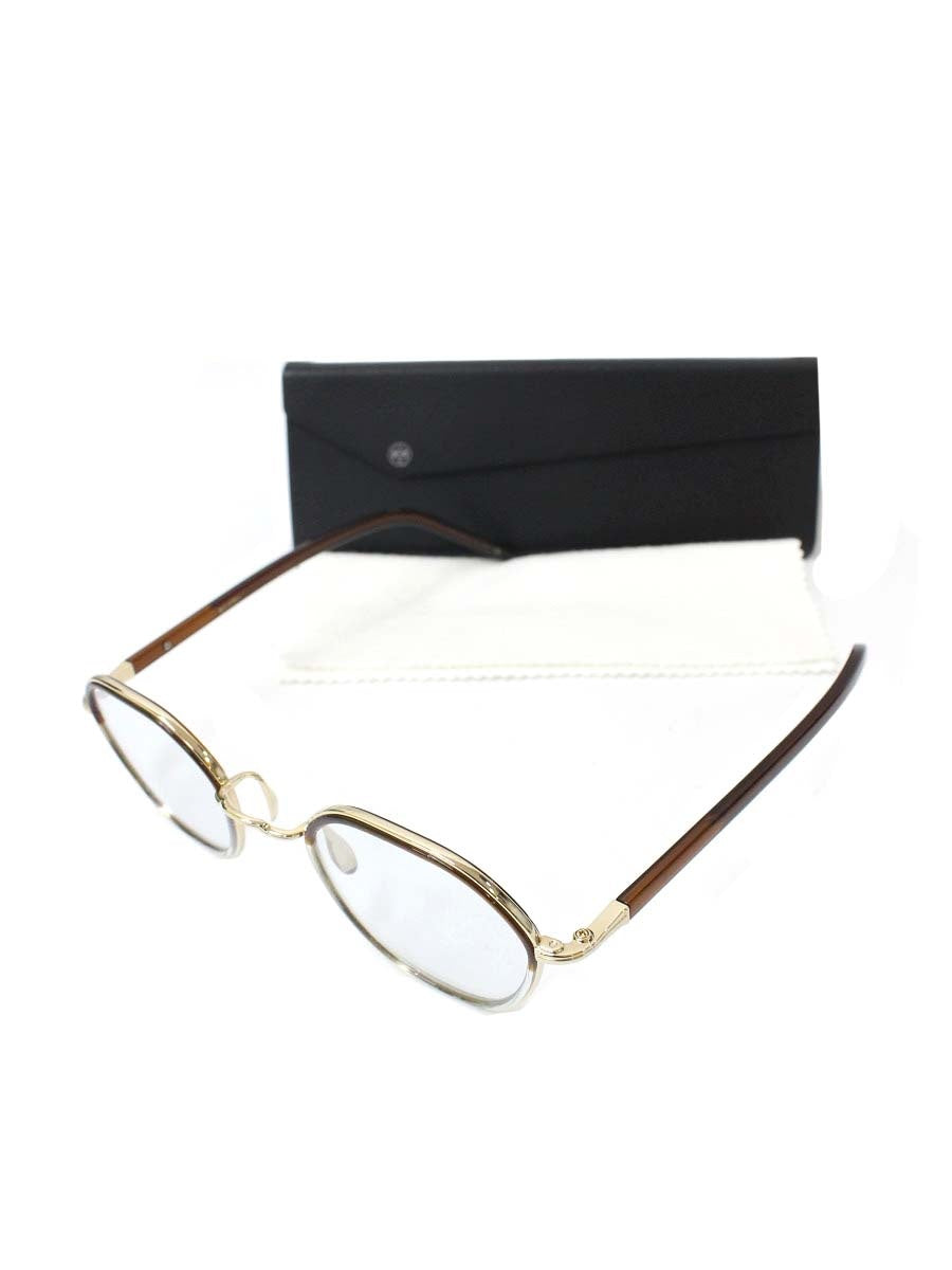 ayame（アヤメ） HEX メガネ ブラウン コンビフレーム フルリム スクエア ITB1C6VSEX8G