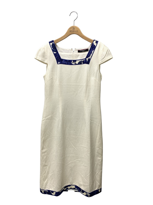 レオナールファッション 0390250 ワンピース 11AR ホワイト スクエアネック ITJU9BQMUSEO