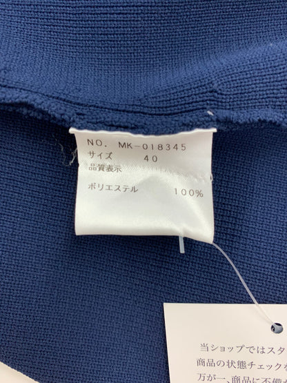 エムズグレイシー 018345 ワンピース 40 ネイビー 白襟付きニット IT5KNEQIS8IK
