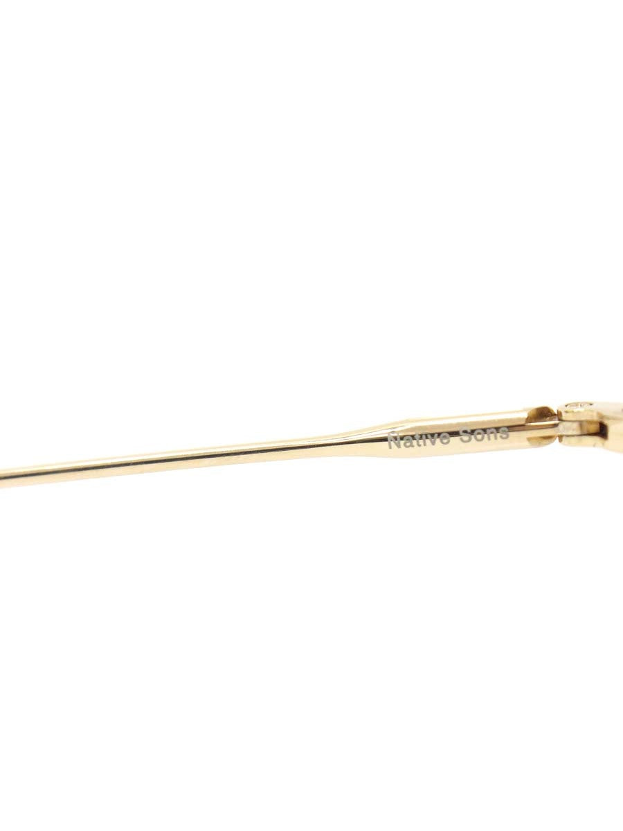 ネイティブサンズ Roy 47 メガネ ゴールド チタンフレーム ストロベリーシェイプ ITNVCR8EI76K