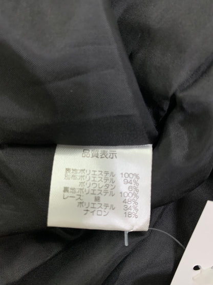 スーパービューティー ワンピース 40 ブルー フラワーモチーフ ベロア リボン IT15HFF8EZ2G