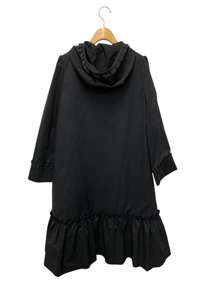エムズグレイシー 219101 コート 40 ブラック フリル IT6IEM73SH6O