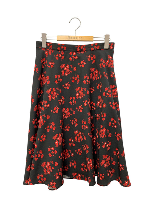 ルネ 6944150 スカート 38 ブラック フラワー ITOBC9T8J7KW