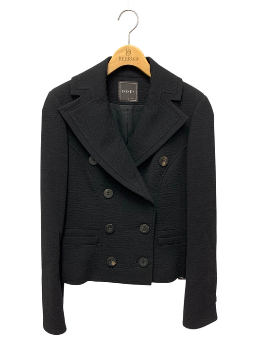 フォクシーブティック 25695 ジャケット 42 ブラック ダブルブレスト ITZDB0N4O5VW