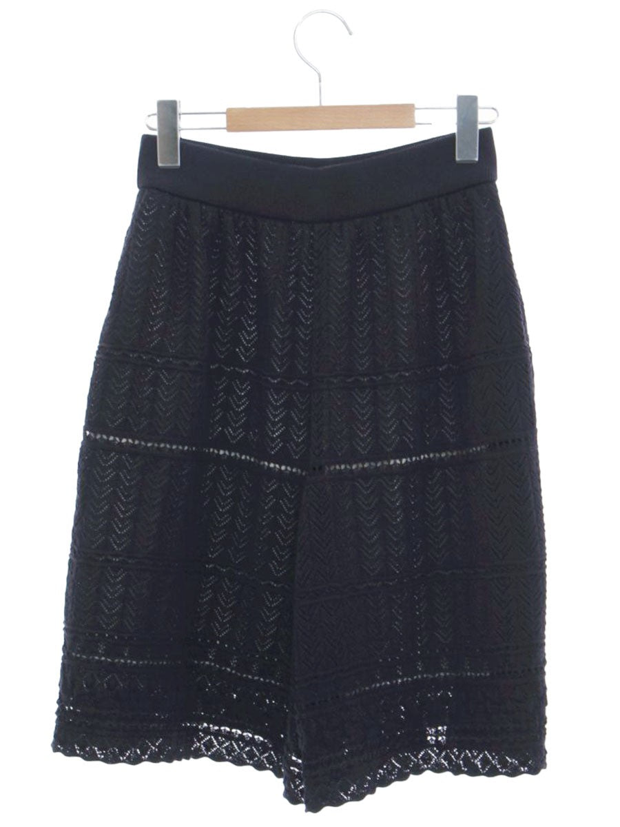 ルネ 6112500 キュロットパンツ 36 ネイビー レース ITXSPY7JL5GG