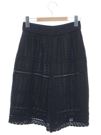 ルネ 6112500 キュロットパンツ 36 ネイビー レース ITXSPY7JL5GG