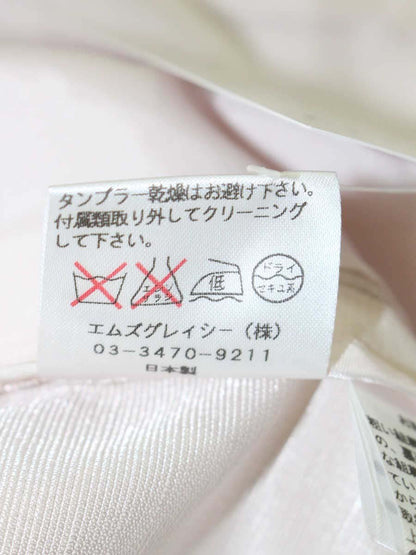 エムズグレイシー 124502 ノーカラージャケット 40 ピンク ビジュー IT9DNF06VZC8