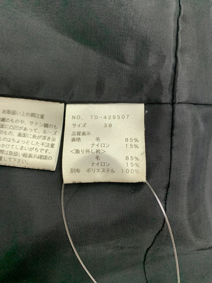 エムズグレイシー 429507 コート 38 グレー ウール混 襟付き ITKA86QF23I8