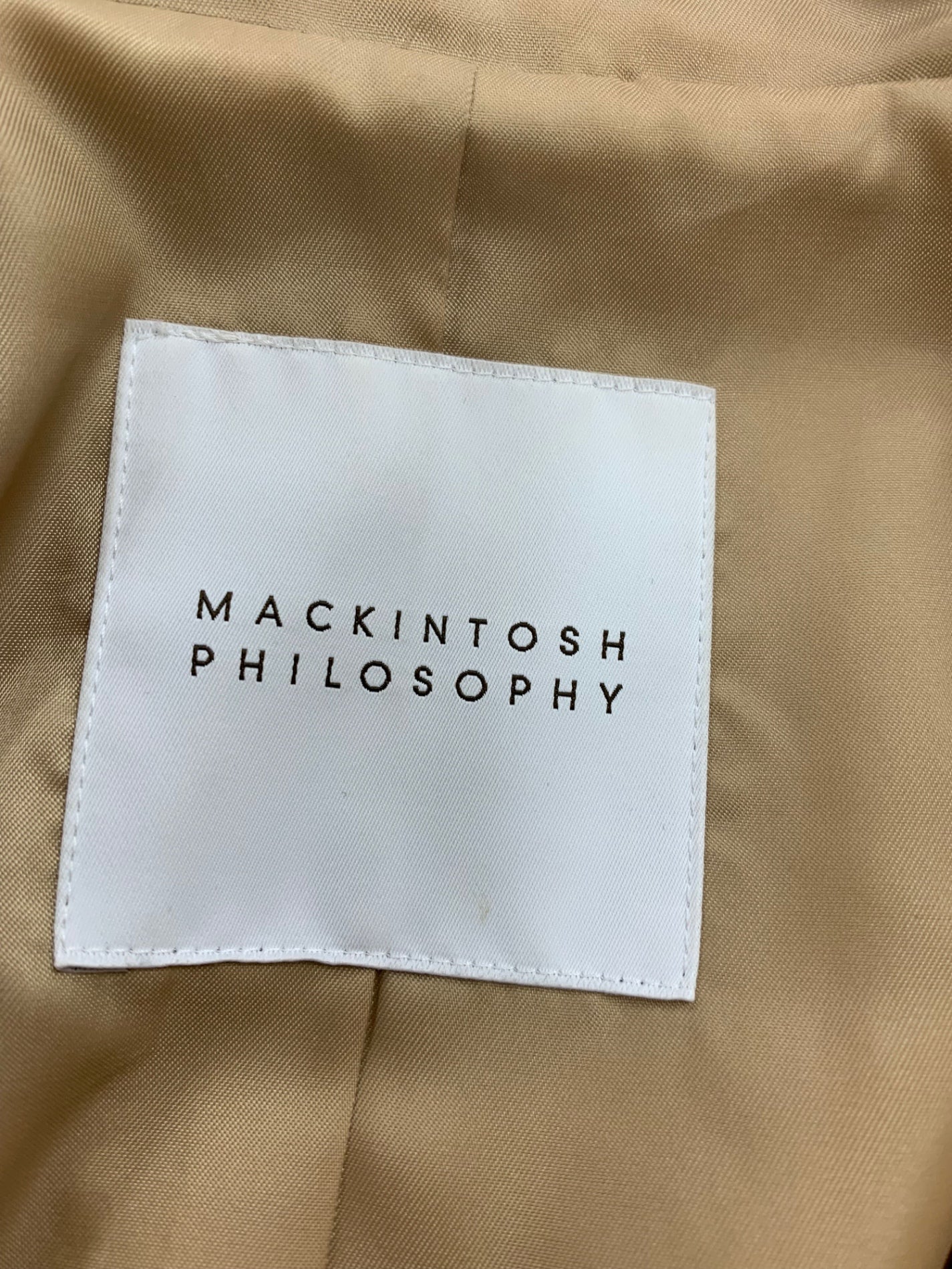 マッキントッシュフィロソフィー H5A27-506-40 コート 38 ベージュ タスランツイルフーデッドコート ITB4POUPP7G0