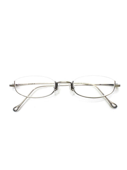 金子眼鏡 井戸多美男作 T429 メガネ アンティークシルバー アンダーリム IT9TFS1H8UAJ