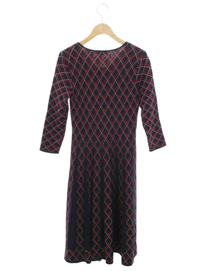 トゥービーシック W5J08ー441-28 ワンピース 40 ネイビー/レッド ニット ITSOOF0LTUII