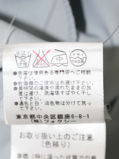 フォクシーニューヨーク 22733 スカート 40 ブルー タック ウエストリボン ITV9GF1ZV44U