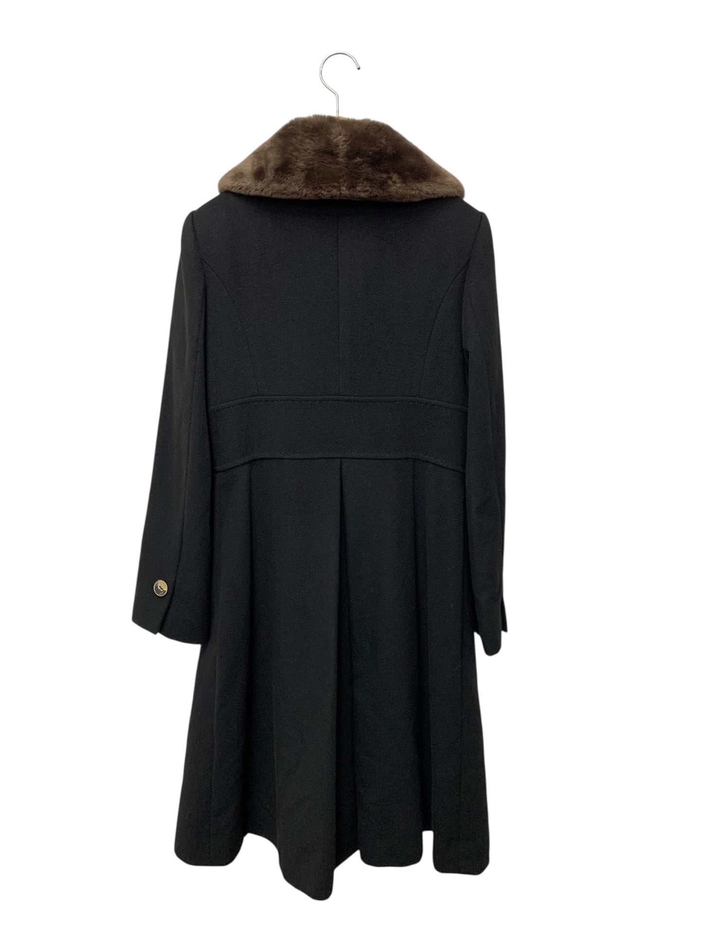フォクシーブティック Coat Noisette 36160 コート 38 ブラック ヌートリアファー IT7YS5N6UOJW