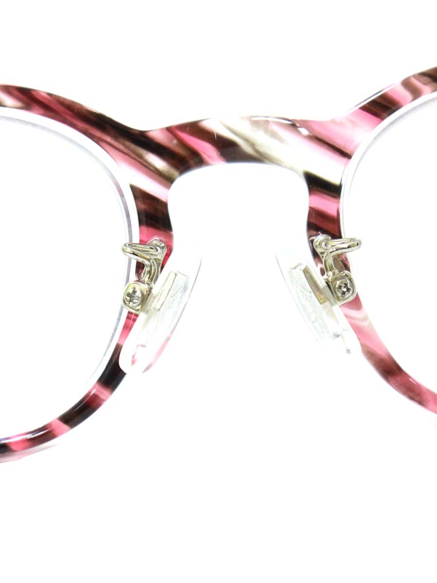 金子眼鏡 KA-42 眼鏡 ブラウン/レッド マーブル セルフレーム ITBY1X6NDV1Q