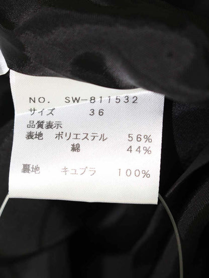 エムズグレイシー 811532 ワンピース 36 ブラック マニキュア柄 ITL2XIT3780S