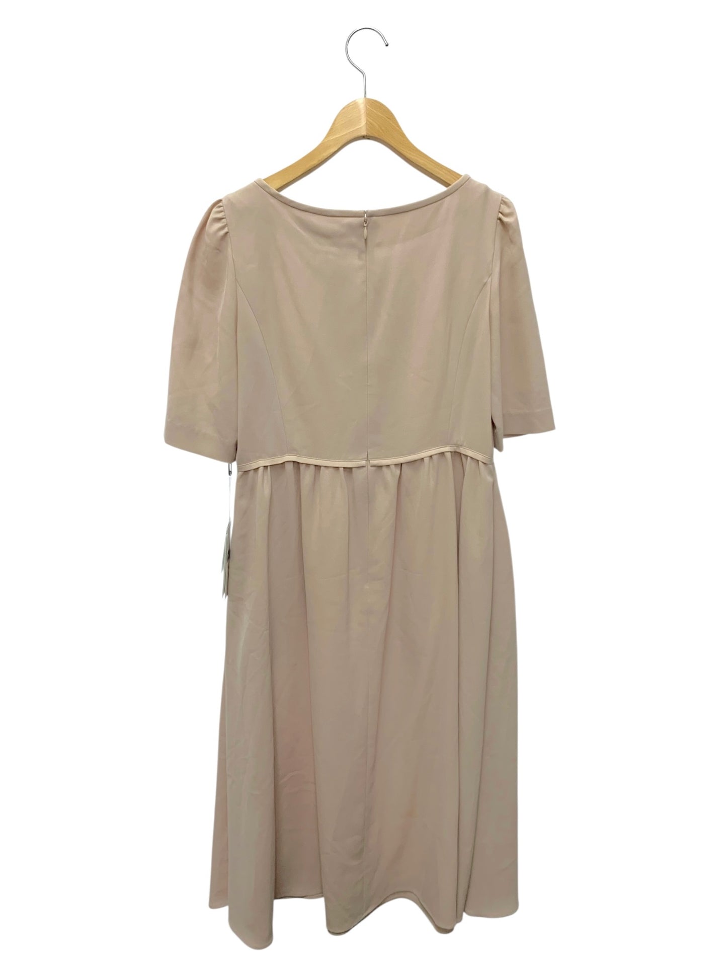 エムズグレイシー 011343 ワンピース 40 ベージュ フリル リボン ITFXFCXO0BMH