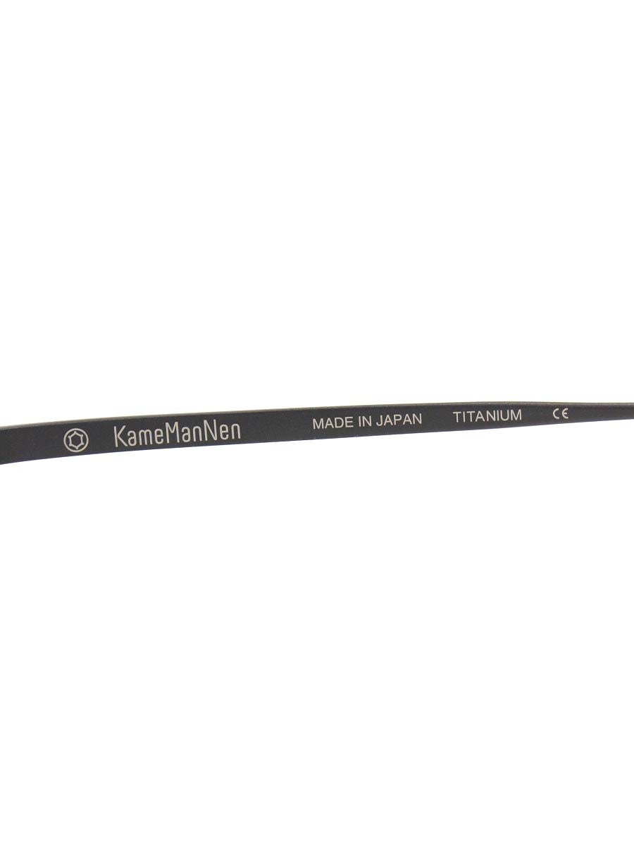 カメマンネン KMN-9918 メガネ マットブラック メタルフレーム オーバル IT2805R202QW