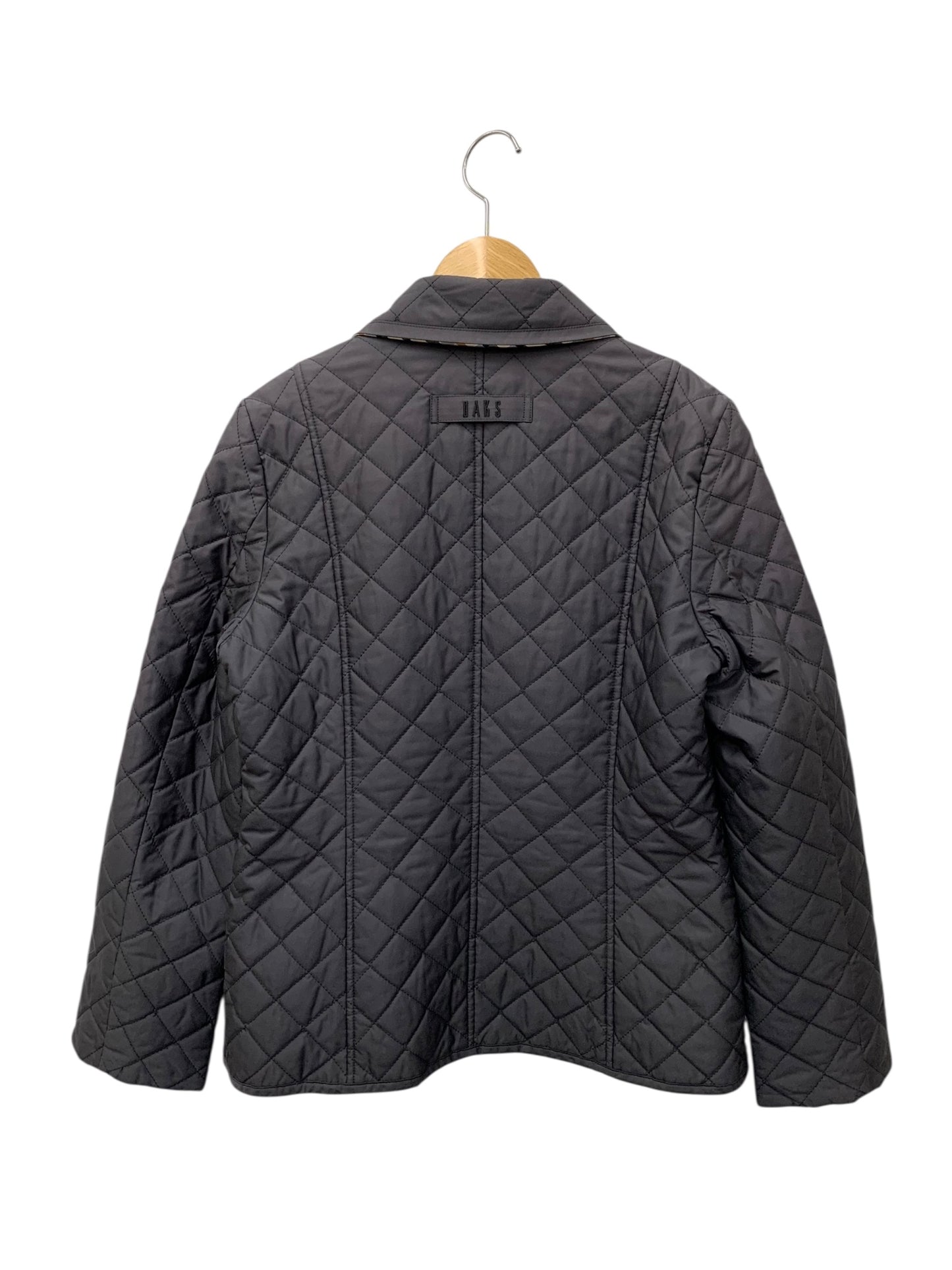 ダックス 11-611730 キルティングジャケット 38 ネイビー チェック ITPQE78K5ANS