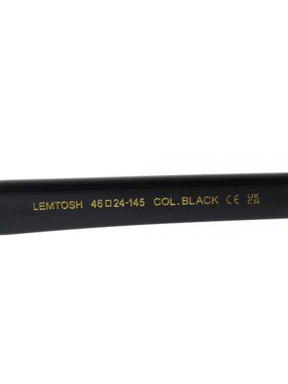 モスコット LEMTOSH メガネ ブラック セルフレーム フルリム ウェリントン ITOKVNKO1Z28