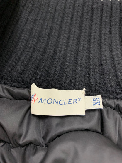 モンクレール MAGLIONE TRICOT CARDIGAN A20939470200 ダウンジャケット XS ブラック ダウン ダブルジップ IT5BDC3CDD2L