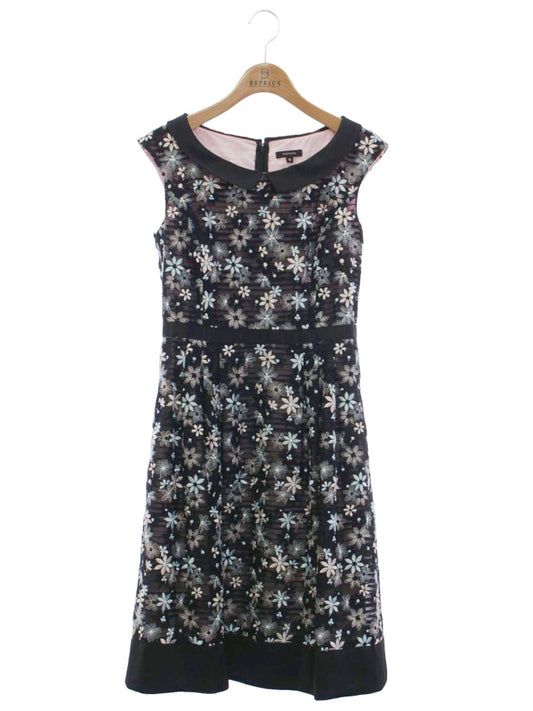 トッカ OPTOSS0060 ワンピース 0 ブラック フラワーモチーフ 刺繍 ITNTWU3VVRME