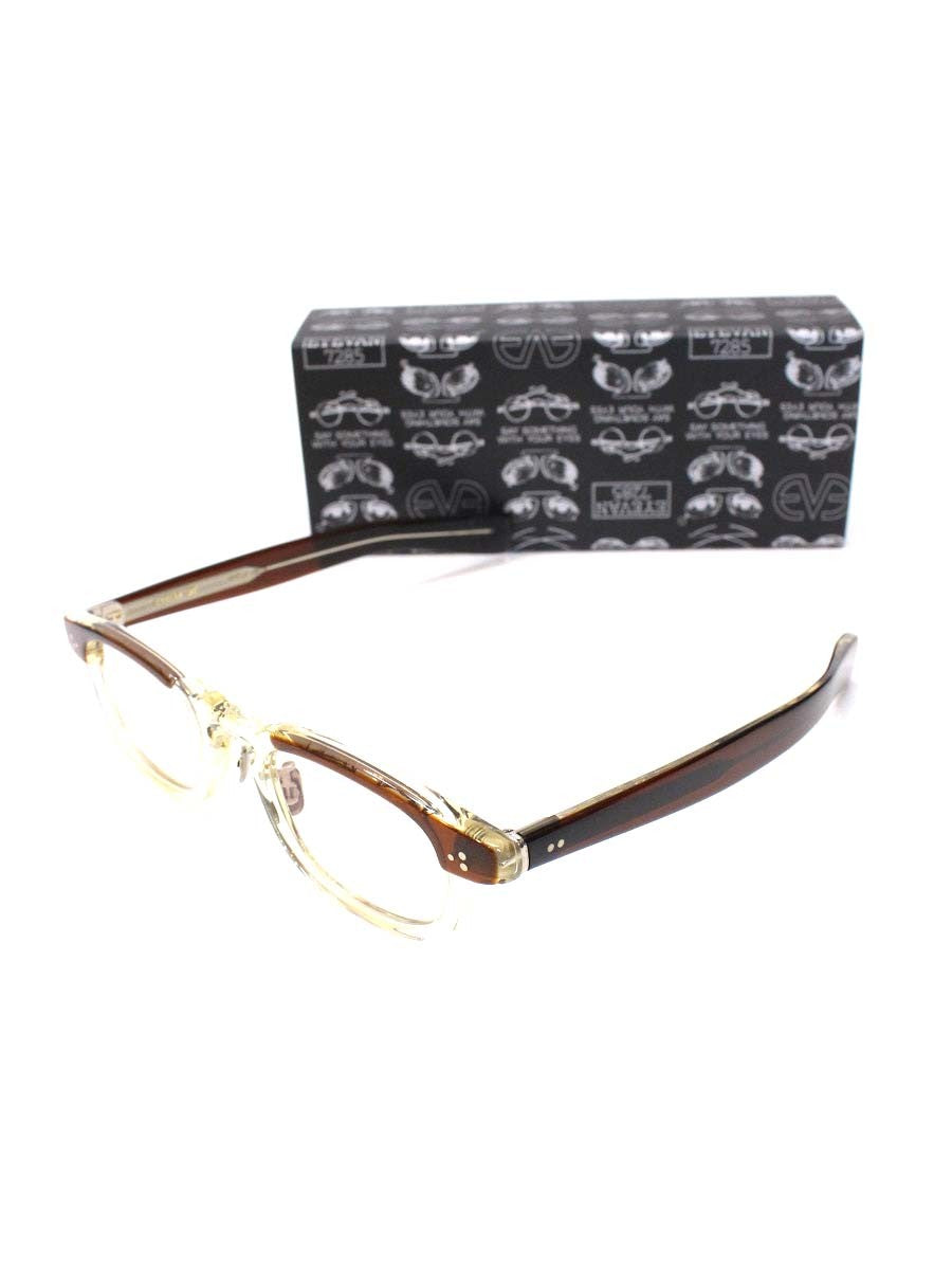 アイヴァン7285 351 C.353 メガネ BEER BROWN/BECR セルフレーム フルリム スクエアシェイプ ITCDVC5MCBX8