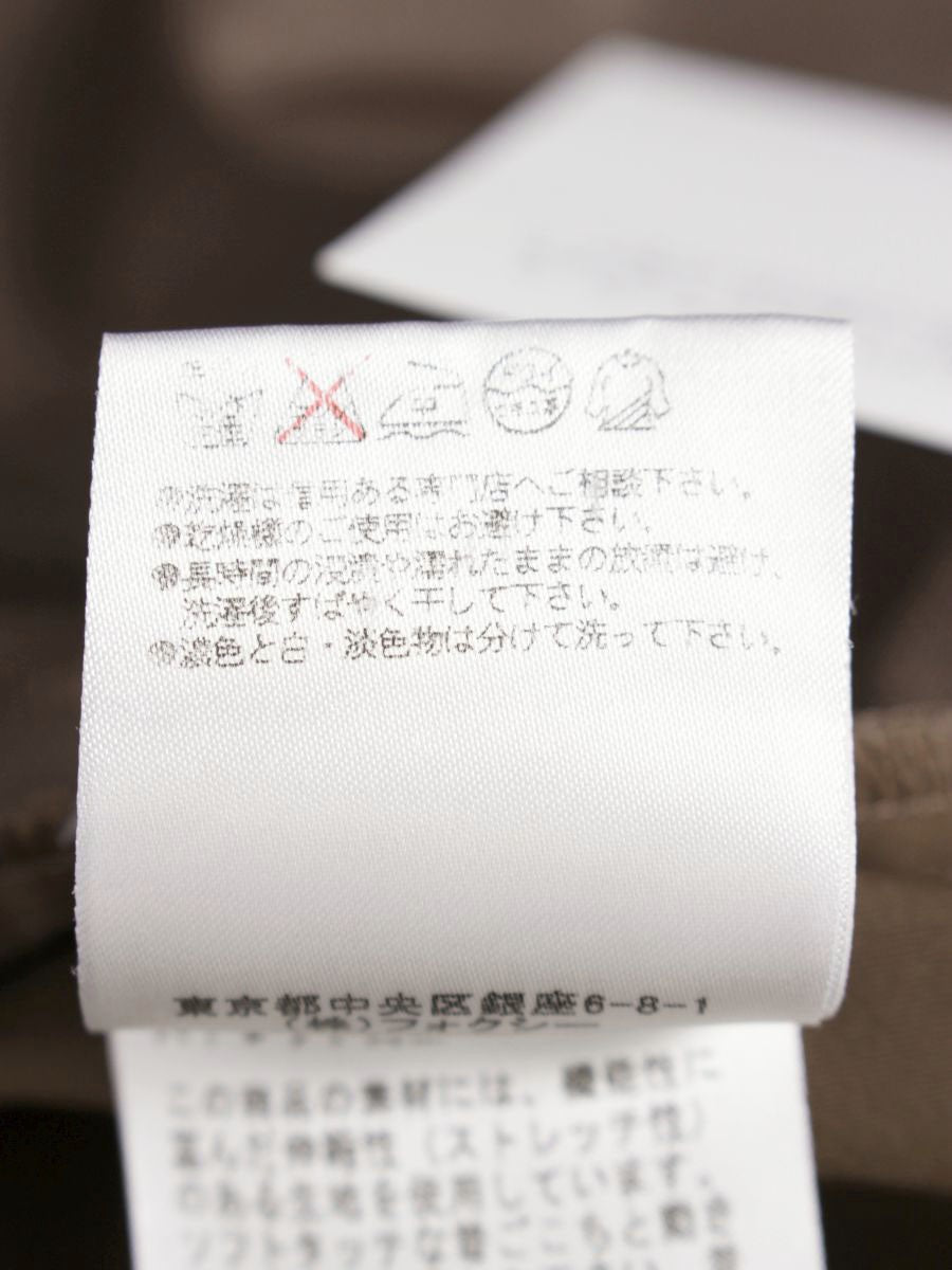 フォクシーニューヨーク 27189 ワンピース 40 ブラウン リボン ストレッチ ITV4BYRFFXJC