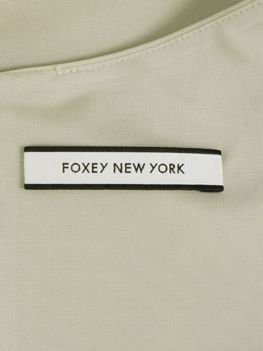 フォクシーニューヨーク 37801 ワンピース 38 ベージュ プリーツスカート ITF1GR0HXJ6S