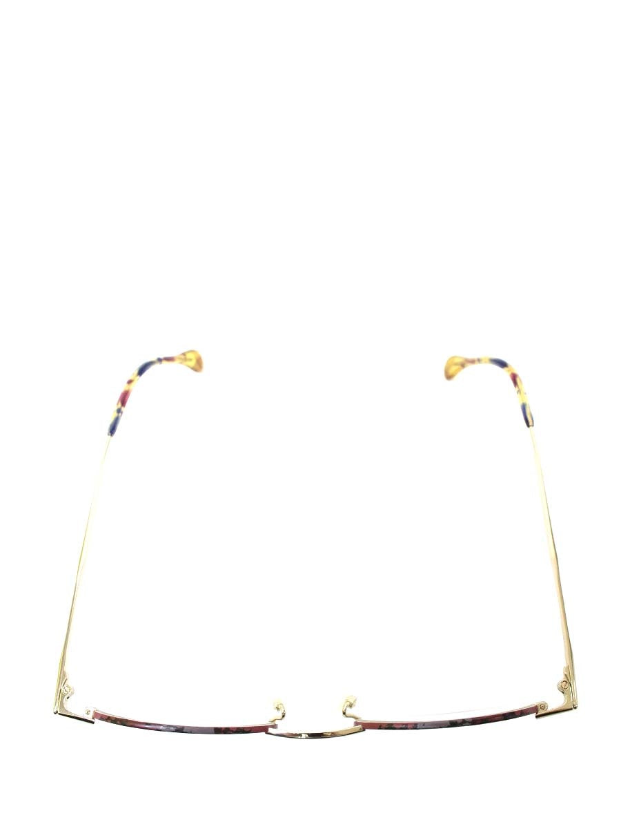 マルコポーロ 3444 メガネ ゴールド/マルチカラー メタルフレーム オーバル ITUTVBBF303E