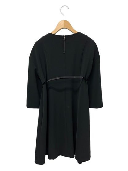 フォクシーニューヨーク top stitched oversized mini dress 36084 ワンピース 40 ブラック ITKCFCQTEQDS