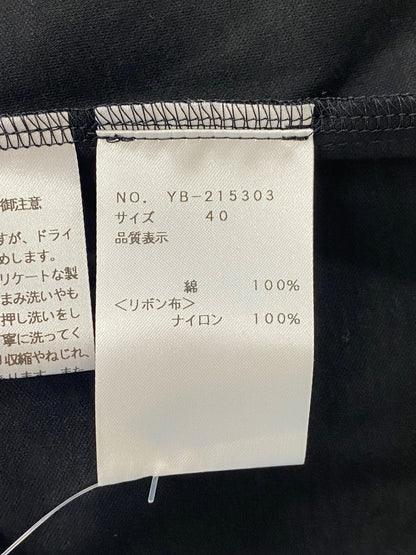 エムズグレイシー シアーリボン付きカットソー 215303 40 ブラック リボン ITDTWBT1SD8Z