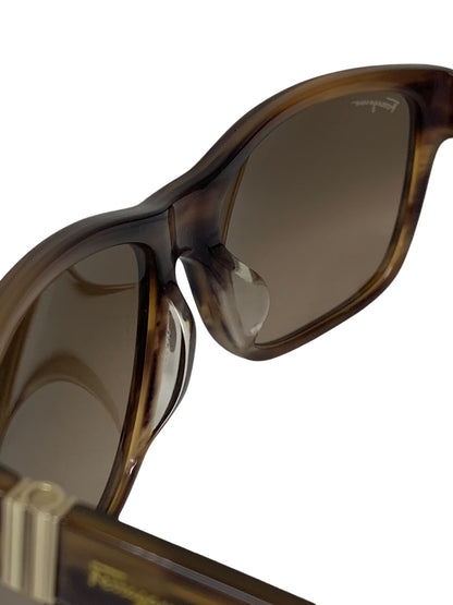 フェラガモ SF636SA サングラス ブラウン セルフレーム フルリム ウェリントン ITI16K1CMF3S 【SALE】