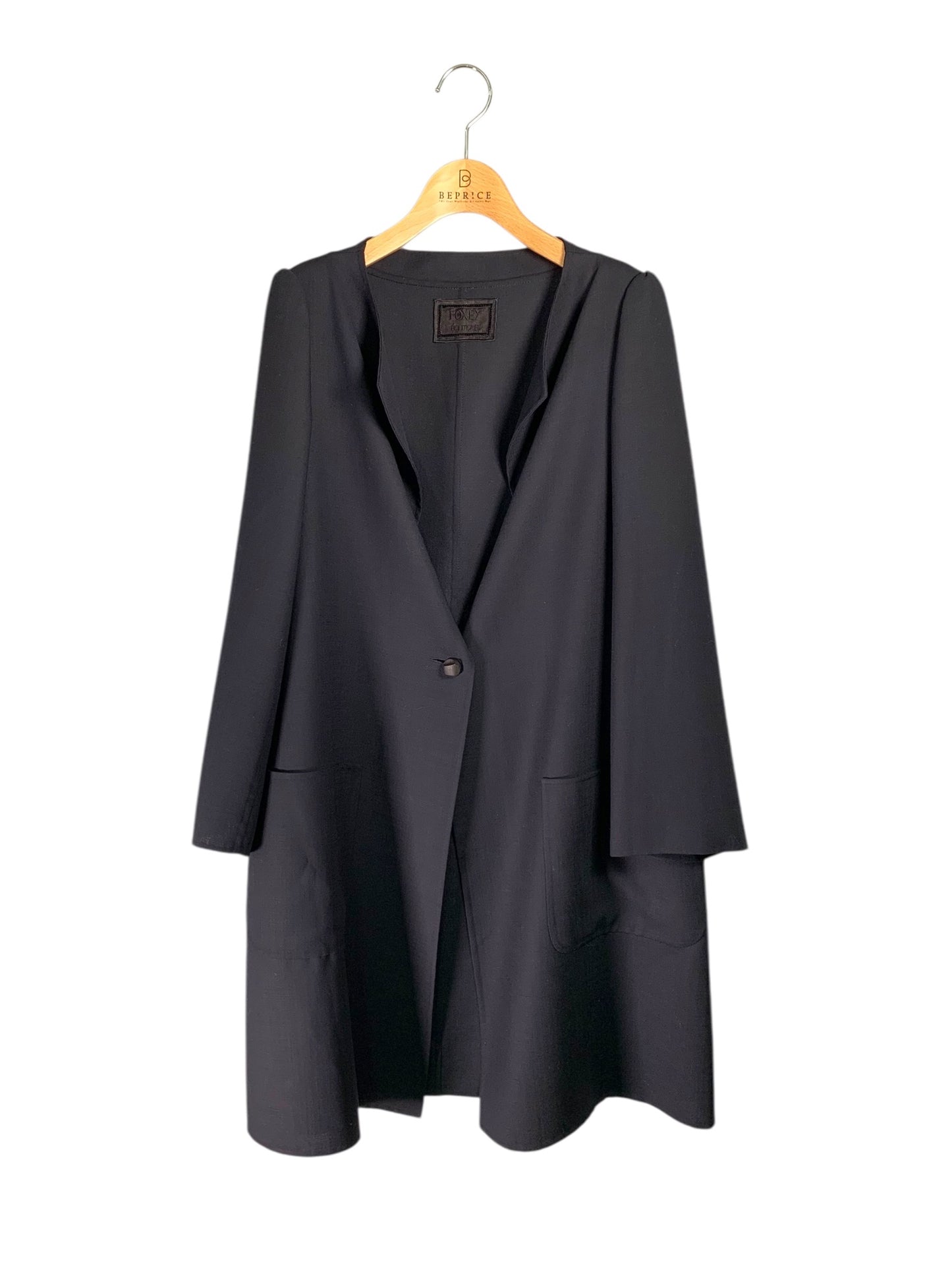 フォクシーブティック 40876 コート 38 ネイビー Coat Voyage ITOKE18JOQAY