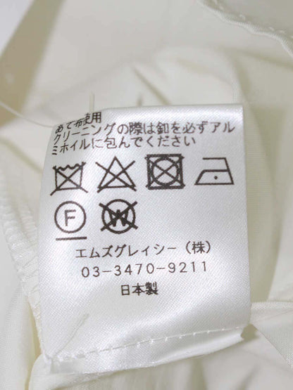 エムズグレイシー 720513 シャツ ブラウス 38 ホワイト フリルブラウス ITIB970TN558